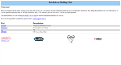 Desktop Screenshot of lists.feds.ca