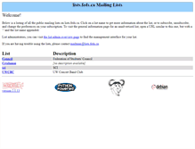 Tablet Screenshot of lists.feds.ca